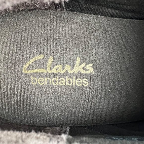 Clarks Womens Scheme Oyster Brown Leather Heeled Bootie Shootie Loafers size 7.5 - Picture 12 of 16